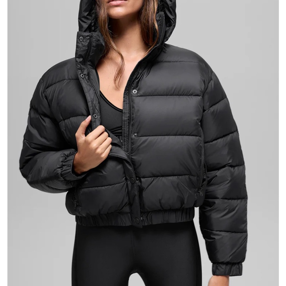 ALO Yoga Black Aspen Love Puffer Jacket